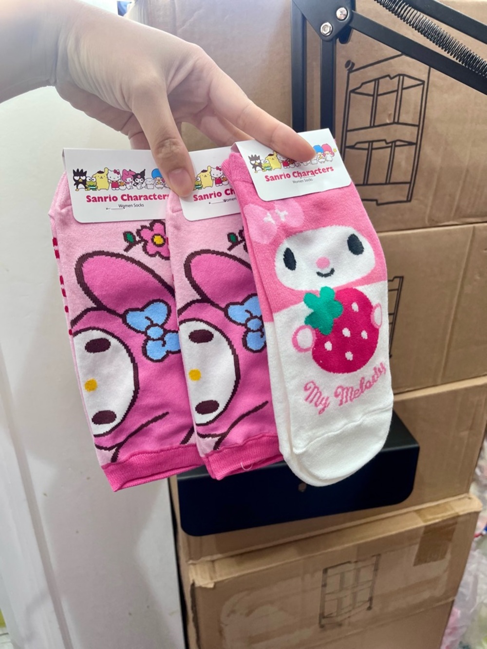 3 pairs My melody socks bundle